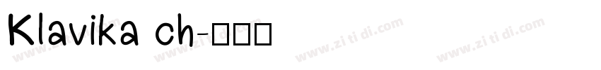 Klavika ch字体转换